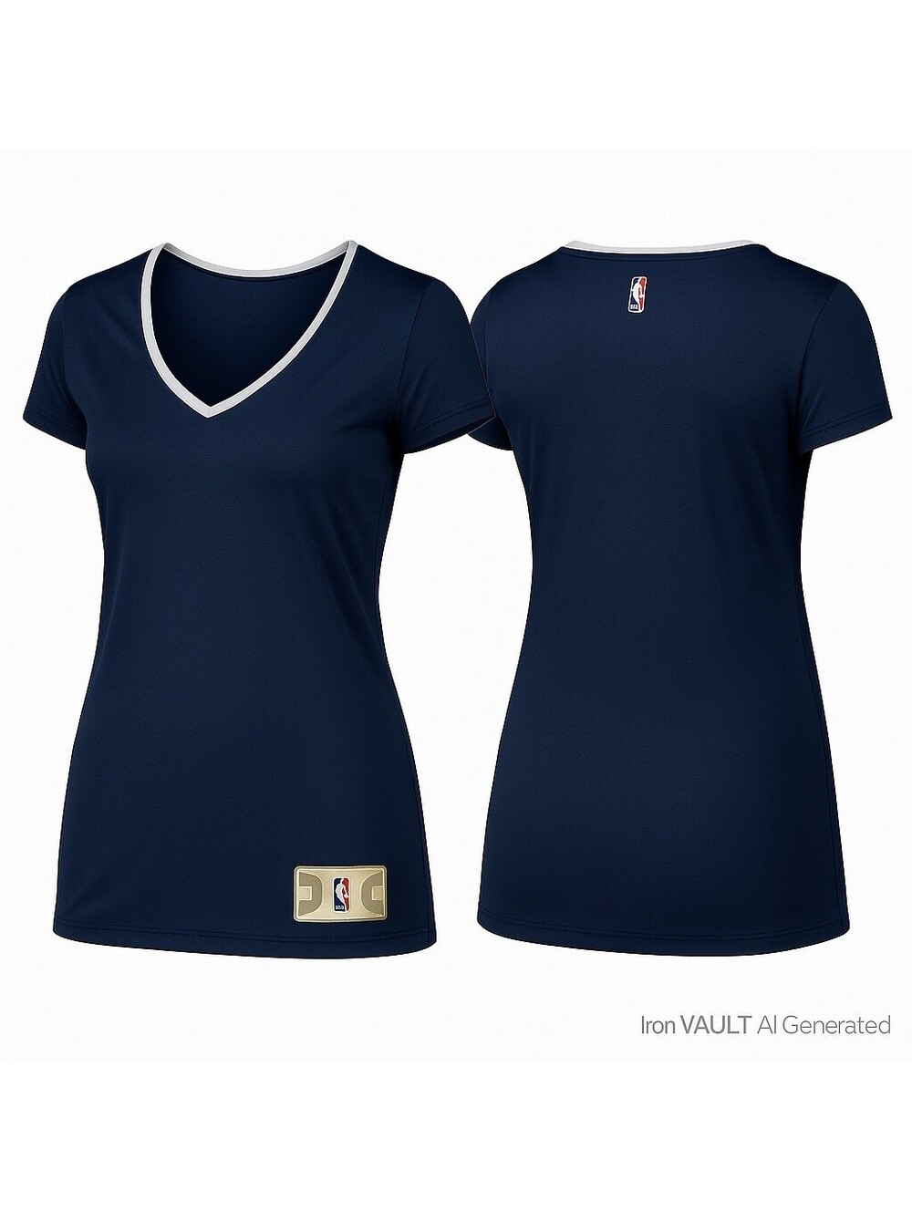 NBA Women’s Fanatics Fast Break V-Neck Jersey Navy Blue Size Medium